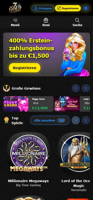7gold Casino App Vorschau